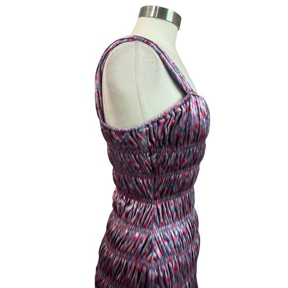 English Factory Smocked Floral Velvet Mini Dress Size Small - Picture 4 of 9